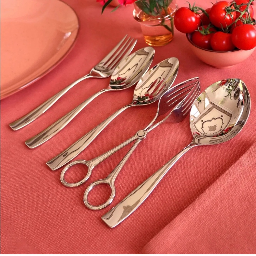 Gourmet Settings Moments 5Pc 18/10 Stainless Steel Serving Set Dishwasher Safe